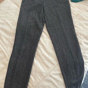 J Crew Dark Gray Herringbone Pants